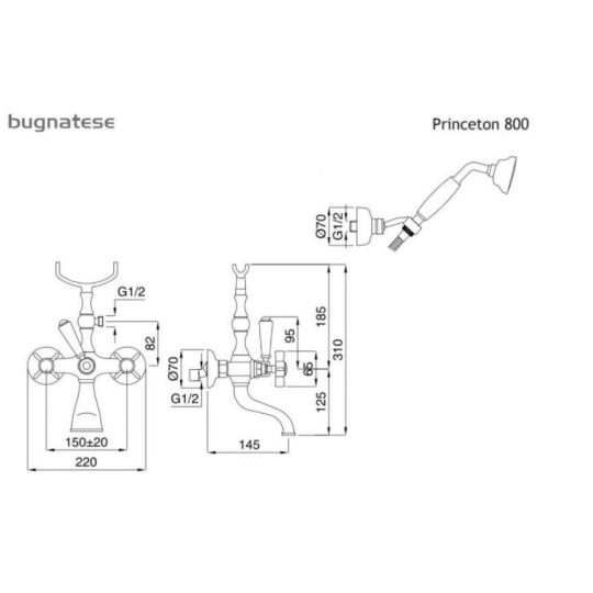 bronz sprchovy set kadova vodovodna baterie sprchova hlavica mediteranska mosadz rusztikalna elegantny bugnatese princeton lameridiana interier sanitarne vodovodne kohutiky rozmery.jpg